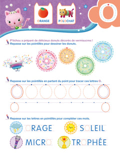 Gabby et la maison magique - Mon cahier effaçable - J'écris les lettres majuscules (3-6 ans)