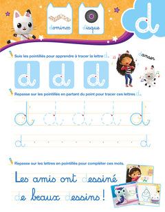 Gabby et la maison magique - Mon cahier effaçable - J'écris les lettres minuscules (4-6 ans)