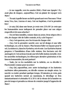 Vacances sur Mars