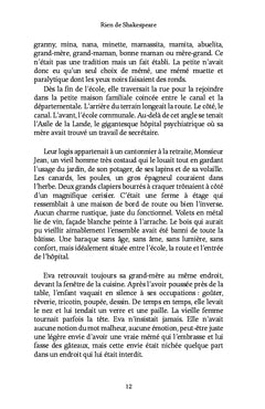 Rien de Shakespeare