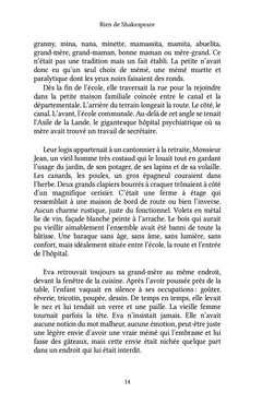 Rien de Shakespeare