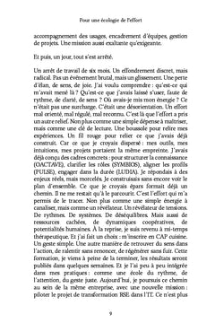 Pour une écologie de l'effort