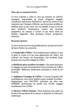 Pour une écologie de l'effort