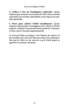 Pour une écologie de l'effort