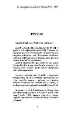 La catastrophe des Arabes en Palestine 1948 - 1967