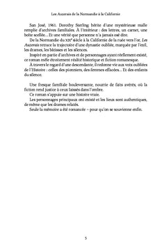 Les Auzerais de la Normandie à la Californie