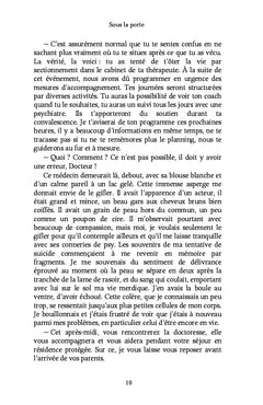 Sous la porte