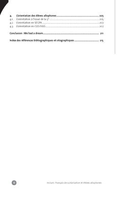 Inclure : français langue de scolarisation et élèves allophones