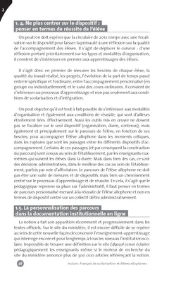 Inclure : français langue de scolarisation et élèves allophones
