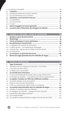 Interactions, dialogues, conversations : l'oral en français langue étrangère