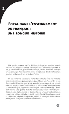 Interactions, dialogues, conversations : l'oral en français langue étrangère