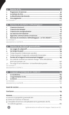 Systématisation et maîtrise de langue en FLE