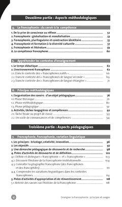 Enseigner la francophonie : principes et usages