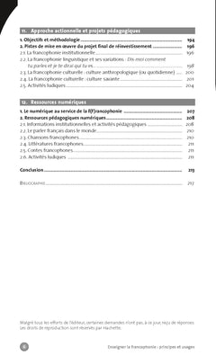 Enseigner la francophonie : principes et usages