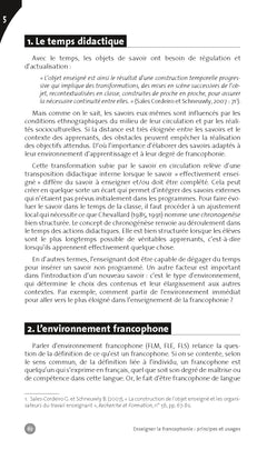 Enseigner la francophonie : principes et usages