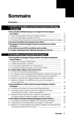 L'enfant et les langues