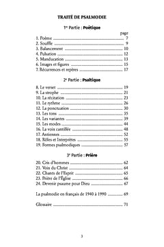 Traité de Psalmodie
