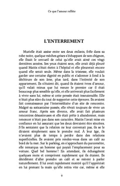 Ce que l'amour reflète