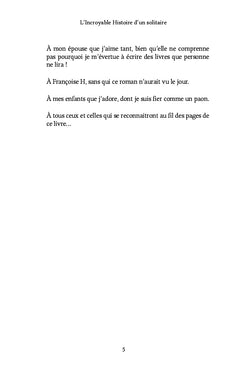 L'Incroyable Histoire d'un solitaire