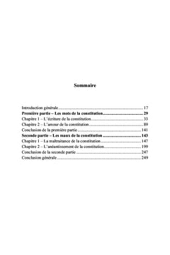 Les mots et les maux de la constitution en Afrique subsaharienne francophone