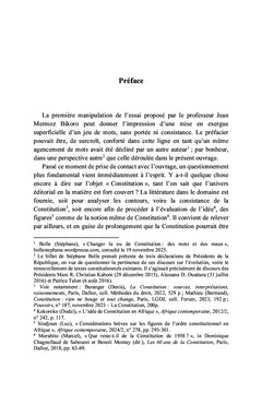 Les mots et les maux de la constitution en Afrique subsaharienne francophone