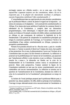 Les mots et les maux de la constitution en Afrique subsaharienne francophone