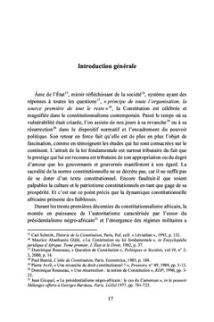 Les mots et les maux de la constitution en Afrique subsaharienne francophone