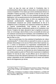 Les mots et les maux de la constitution en Afrique subsaharienne francophone
