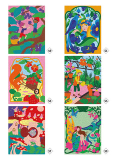 Coloriages mystères - Jardin magique
