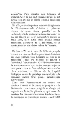 Postmodernité : décadence ou résistance