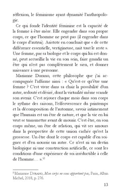 Le temps de la féminité