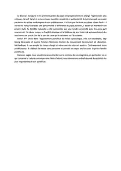Benoît XVI - Le pape de la raison et de la foi