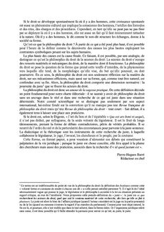 Revue de Philosophie du Droit n° 1