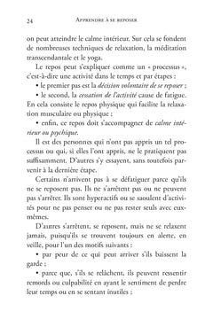 Apprendre à se reposer