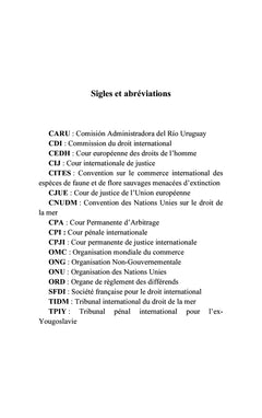 La Cour internationale de Justice et la protection de l'environnement