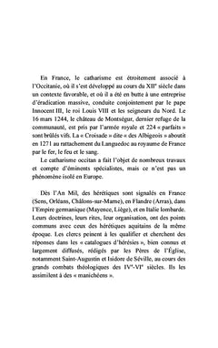 Cathares du Nord-Ouest de l'Europe et d'Italie