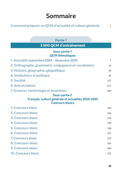 3500 QCM d'actualité et de culture générale - 2026-2027