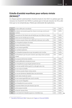 Echelles et questionnaires d'évaluation chez l'enfant et l'adolescent