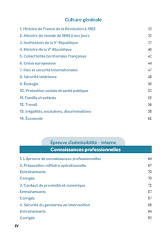Concours Sous-officier de gendarmerie externe et interne - Tout-en-un 2026/2027