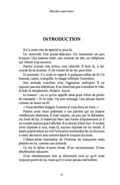 Marcher sans lutter