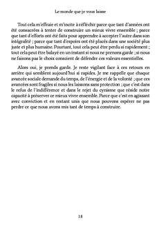Le monde que je vous laisse