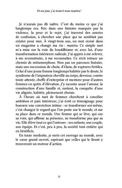 Et un jour, j'ai trouvé mon mantra !