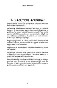 L'art de la politique