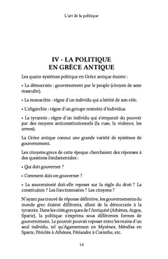 L'art de la politique