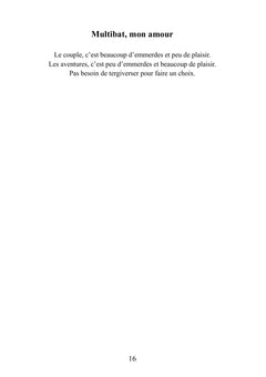 Et mon plaisir ?
