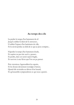 Rimes - Restes intimes de merveilleuses émotions soudaines