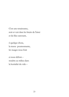 Dans une lenteur