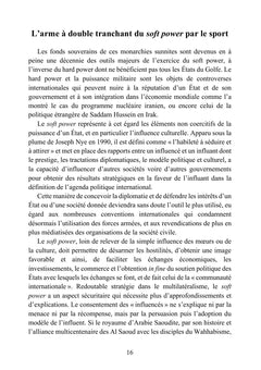 Marchés sportifs et « riyal » politique