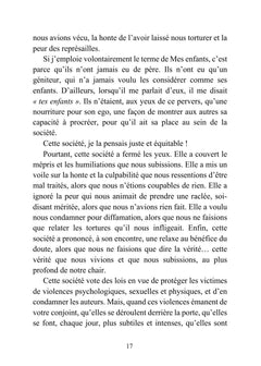 Et pourtant... je lui demandais pardon !
