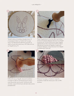 Adorables animaux en punch needle